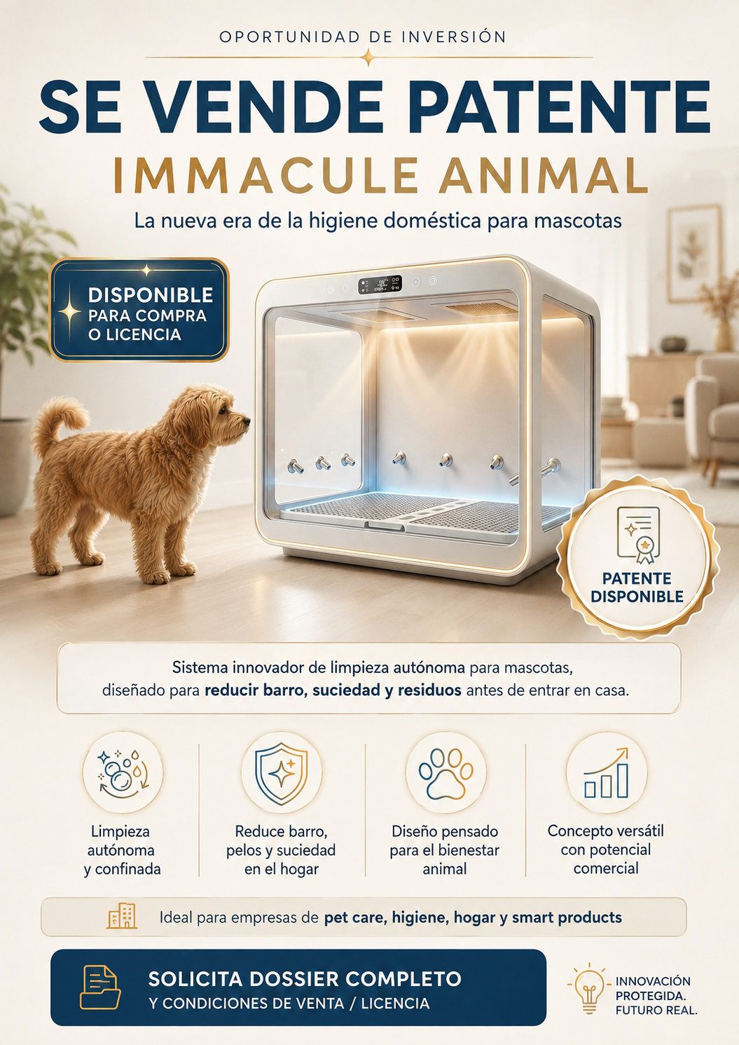 Immacule Animal: patente disponible